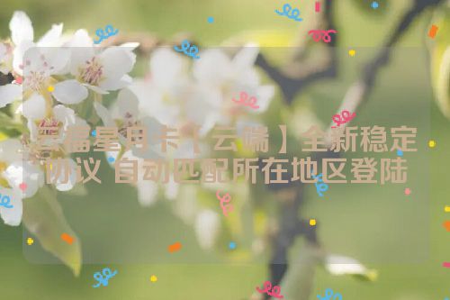 云福星月卡【云端】全新稳定协议 自动匹配所在地区登陆